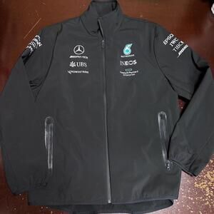 Mercedes AMG, Tommy Hilfiger, Black, insulated AMG, PETRONAS Raincoat X-LARGE